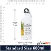 FirseBUY Motivational Be A Pineapple - Stand Tall, Wear a Crown, and Be Sweet Inside Quotes Printed Aluminium Water Bottle  600 ml view 4