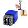 Digital Craft 1/16" (1.5MM) Steel Die Metal Stamping Kit - Number & Letter Alphabet Stamps for DIY Jewelry, Gold, Silver, Leather Logo Stamps, Includes Safety Hand Gloves view 3