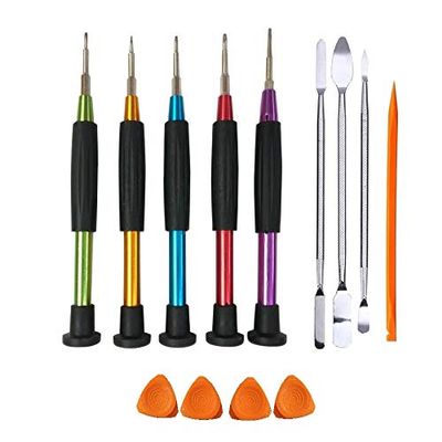 Wroughton 5 Metal Precision Screwdriver Set for Mobile Repairing With 4 Mobile Opener, 1 Fiber Plastic Stick Spudger and 3 Stainless Steel Metal Openers