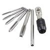 Atozshop11 6Pcs Thread Tap & Wrench Drill Bit Set Metric M3 M4 M5 M6 M8 Repair Tool Cutter view 2