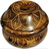 DWH Deluxe Wood Handicrafts Hand Carved Chapati/Puri Box/Paratha Box Casserole with Lid (Brown, 10 x 6 Inch, 1500 ml) view 1