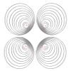 TipTop Decoration Premium Metal Rings for Dream Catchers and Macram (Stainless Steel) (2-10, 6 Pcs Each Size) view 1