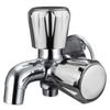 JAGGER JGR57 SLEEK 2 Way 2 in 1 Bib Cock Taps Compatible for Washing Machine, Bathroom, Toilet Hose with Teflon Tape and Wall Flange view 1