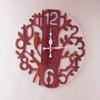 SH Modern Wooden Tree Shaped with Bird Hanging 3D Wall Decor Decorations Laser Cut Wall Clock (Brown) view 1