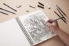 Askprints Artist Sketch Book Wiro Bound 9 x 12 inches 200 Pages Set of 2 (Acid Free) 120 GSM view 2
