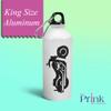 Prink Aluminium Bike Printed Sipper Water Bottles for Men (600ml, White) view 2