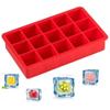 Zollyss Silicone Ice Tray | 2 Pack | 15 Each Ice Cube Tray | Stackable Flexible & Multicolor | Easy-Release Flexible Silicone | Provides Mess-Free Ice Removal view 4
