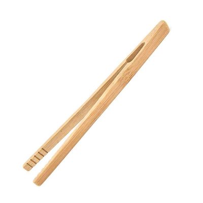linmin Kitchen Tongs Multifunctional Bamboo Tongs Kitchen Tea Toast Tongs - Light Brown, Pack of 1