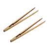 linmin Kitchen Tongs Multifunctional Bamboo Tongs Kitchen Tea Toast Tongs - Light Brown, Pack of 1 view 2