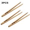 linmin Kitchen Tongs Multifunctional Bamboo Tongs Kitchen Tea Toast Tongs - Light Brown, Pack of 1 view 3