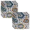 Bilberry Furnishing by Preeti Grover Cotton, Decorative Hand Made Table Napkin Cotton(17 X 17 Inches), Perfect for Gifting and Upgrading Your Home Decor (TBNPK_BLUKLM, Pack of 6) view 1