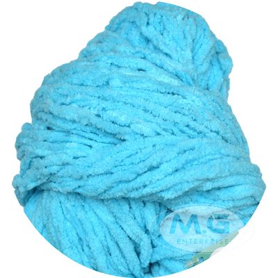 M.G ENTERPRISE Ganga Thick Chunky Wool, Crochet Needles Wool Yarn for Knitting - cde, VT Aqua Blue 200 gm