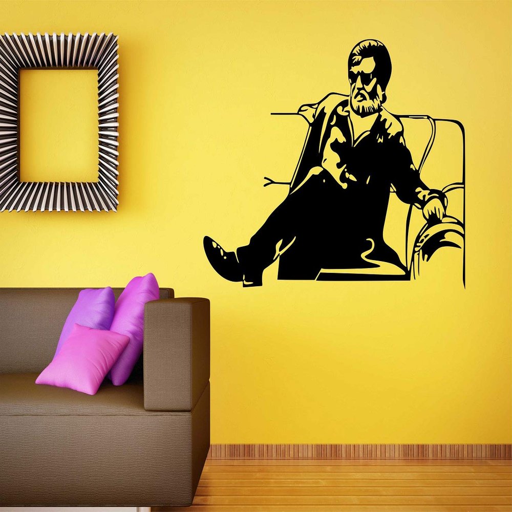 Littlebuds Rajini Kanth Medium Vinyl Wallsticker (75 cm x 55 cm)
