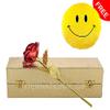 INTERNATIONAL GIFT Red Rose Flower with Luxury Golden Gift Box with Smiley Pillow view 2