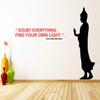 Littlebuds Budha Quotes Medium Vinyl Wallsticker (125 cm x 90 cm) view 1