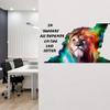 Littlebuds Lion Quotes Medium Vinyl Wallsticker (80 cm x 40 cm) view 1