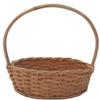 HM SERVICES Bamboo Oval Shape Flower Basket with Handle Best for Puja Dining Table and Home Decoration Fruit Basket (Size-7 inch,Small) view 3