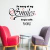 Littlebuds Smiles Quotes Medium Vinyl Wallsticker (85 cm x 60 cm) view 1