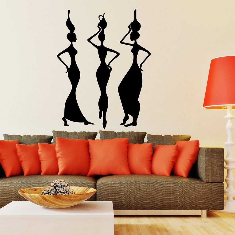 Littlebuds Abstract Medium Vinyl Wallsticker (70 cm x 80 cm)