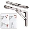 BTL 200 mm Folding Shelf Table Bracket 100 kg Load Capacity Bench Stainless Steel 8 inch Sturdy Wall Mounted DIY Space Saving Multipurpose Bracket Heavy Duty Premium for fold Down Table Rack BTB-08-SS view 3