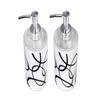 WON soap Dispenser Bottle Set with Pump for handwash in Bathroom Kitchen Sink, White Plastic Body and Chrome Finish top(Pack of 2)(Design as per Availability) view 3