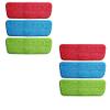Vroxy 6 PCs Set Cleaning Pad Microfiber Mop Floor Dust Household Flat Refill Tool (Random Colour) view 1