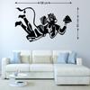Littlebuds Hanuam Medium Vinyl Wallsticker (100 cm x 50 cm) view 2