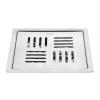 Ruhe Ruby Square Floor Drainer | 304-GradeStainless Steel Floor Drain- Ruby Square Flat Cut (6x6 inches) (Pack of 1) view 2