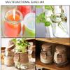 Ravizaa 100ml (6-Pack) Clear Glass Pudding Jars with PE Lids, Glass Containers with Caps for Yogurt, Milk, Jam, Jellies, Honey, Spices Mousse and More view 3