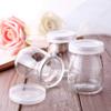 Ravizaa 100ml (6-Pack) Clear Glass Pudding Jars with PE Lids, Glass Containers with Caps for Yogurt, Milk, Jam, Jellies, Honey, Spices Mousse and More view 4