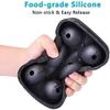 SEMITO Ice Ball Maker Reusable Ice Ball Mold Easy Release Round Silicone Round Ice Sphere Tray with Lids & Funnel for Bourbon, Whiskey Cocktail, Cold Drinks Pack of 1 view 3