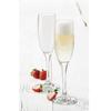 VILON Italian Premium Deal for White or Red Wine Crystal Cut Wine Glass - 190 ML, (Sparkling) Set of (2) view 3