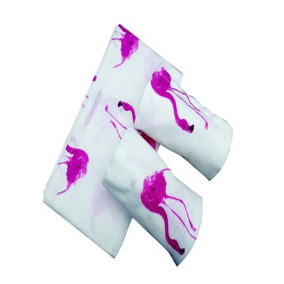 looms & weaves - 3 White Printed Premium Kitchen Towels Ultra Soft, Light Weight and Highly Absorbent (45 cm x 75 cm)