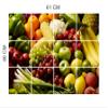Ruby Dcor Multicolour Fruits Kitchen Wall Sticker Size 61X46cm view 2