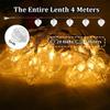fizzytech Heart Clip String Light 14 Clips 3 Meter Outdoor Decoration Light(Plastic, LED) (Heart Light-Warm White, Pack of 1) view 4