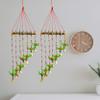 Wind Chimes for Home Decoration Paper Mache Showpiece Parrot Wind Chimes Home Decoration for Hall Balcony Wall/Door/Window Hanging Bells (90 cm, Green) - Combo Set of 2 view 1