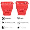 Cutting EDGE Unbreakable Plastic Turkish Baskets Without Lid for Fruit Vegetable Bathroom Stationary Toys Home Rectangular Basket (Set of 4, Red, Small, Dimension:- 23.5X17X10.1 cm) view 2