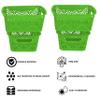 Cutting Edge Plastic Storage Turkish Baskets Without Lid Set of 4 Storing Fruit Vegetable Toys, Kitchen Bathroom Stationary Tools (Green, Small) view 2