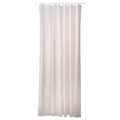 Ikea TSSP Solid EVA Shower Curtain, (180x200 cm, 71x79, White),Eyelet