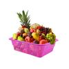 MorvI Plastic Natasha 1013 Multipurpose Basket, Set of 3 Pcs 4 Ltr, Brown Red Blue Color (Red Blue Green) view 2