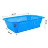 MorvI Plastic Natasha 1013 Multipurpose Basket, Set of 3 Pcs 4 Ltr, Brown Red Blue Color (Red Blue Green) view 4