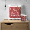 DECOR PRODUCTION Valentine Theme Printed Ceramic Coffee Mug 330 ml with Cushion, Valentine Gift for Boyfriend, Husband, Wife, Girlfriend, and Partner(Valentine_mugcushion_pt11_2) view 2