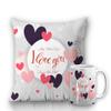 DECOR PRODUCTION Valentine Theme Printed Ceramic Coffee Mug 330 ml with Cushion, Valentine Gift for Boyfriend, Husband, Wife, Girlfriend, and Partner(Valentine_mugcushion_pt13_8) view 1