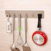 STOIQE Wooden Adhesive Wall Hooks for Towel Bathroom Transparent Heavy Duty Wall Hook No Drill for Coat/Towel/Key Robe on Door/Kitchen/Bathroom - Pack of 6 (Simple Hanger, 2 Pcs) view 1