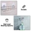 STOIQE Magic Sticker Stainless Steel Wall Mounted Self Adhesive Bathroom Towel Rail Utensil Rack Kitchen Hanger Hooks for Cup (Steel Hook Hanger) view 2