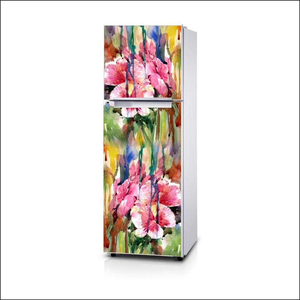 AH Decals Fridge Sticker Decorative Refrigerator Door Sticker PVC Vinyl Fridge Wrap Sticker for Home (160 cm x 60 cm or 63 X 24 Inches)