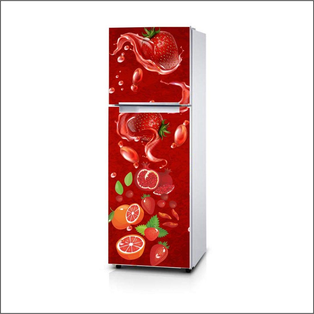 AH Decals Fridge Sticker Decorative Refrigerator Door Sticker PVC Vinyl Fridge Wrap Sticker for Home (160 cm x 60 cm or 63 X 24 Inches)