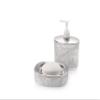 Laserbot 2 Piece Bathroom Accessories Set - Soap Dispenser, Soap Dish (Grey, Pack of 2) view 1
