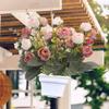Kayra Decor Artificial Flower UV Resistant Greenery Bushes Bouquet to Brighten up Your Home, Kitchen, Garden Indoor & Outdoor Office Decor (Peach Pink, 1Piece) view 4