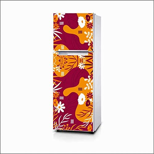 AH Decals Fridge Sticker Decorative Refrigerator Door Sticker PVC Vinyl Fridge Wrap Sticker for Home (160 cm x 60 cm or 63 X 24 Inches)
